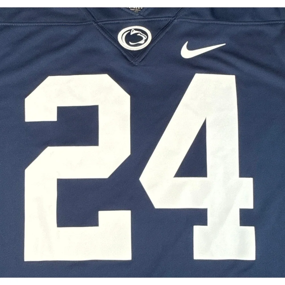 Nike Penn State Nittany Lions Football Jersey Navy Blue 24 Mens XL NWT